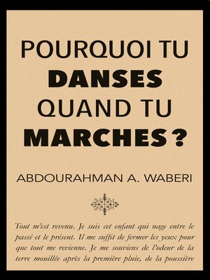 cover image of Pourquoi tu danses quand tu marches? (format poche)